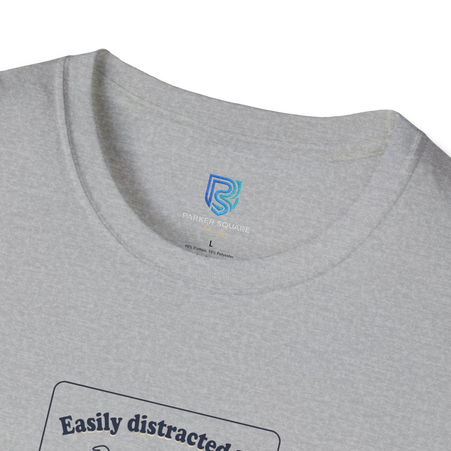 'Easily Distracted By…wait, is that a dog?' Cartoon Dog Graphic Tee