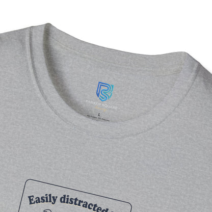 'Easily Distracted By…wait, is that a dog?' Cartoon Dog Graphic Tee