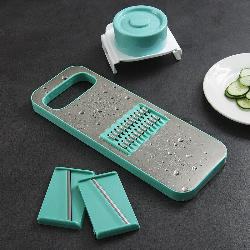 Multifunctional Kitchen Grater Set – Stainless Steel Interchangeable Blades