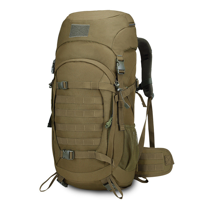 50L Mountaineering Backpack – Large Capacity Hiking & Camping Rucksack Khaki, Army Green, Camouflage & Black