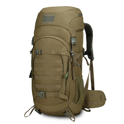 50L Mountaineering Backpack – Large Capacity Hiking & Camping Rucksack Khaki, Army Green, Camouflage & Black