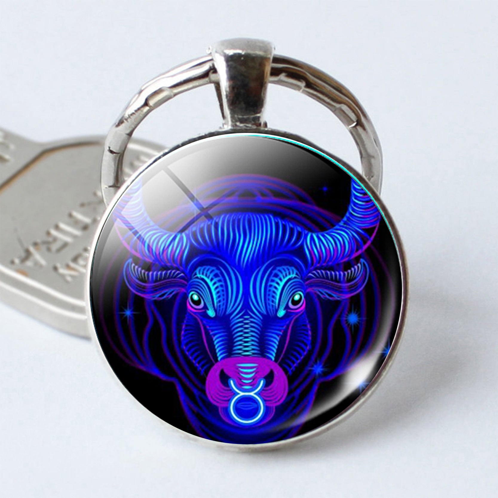 Zodiac Constellation Keychain | All 12 Signs | Alloy & Glass | JP Collections