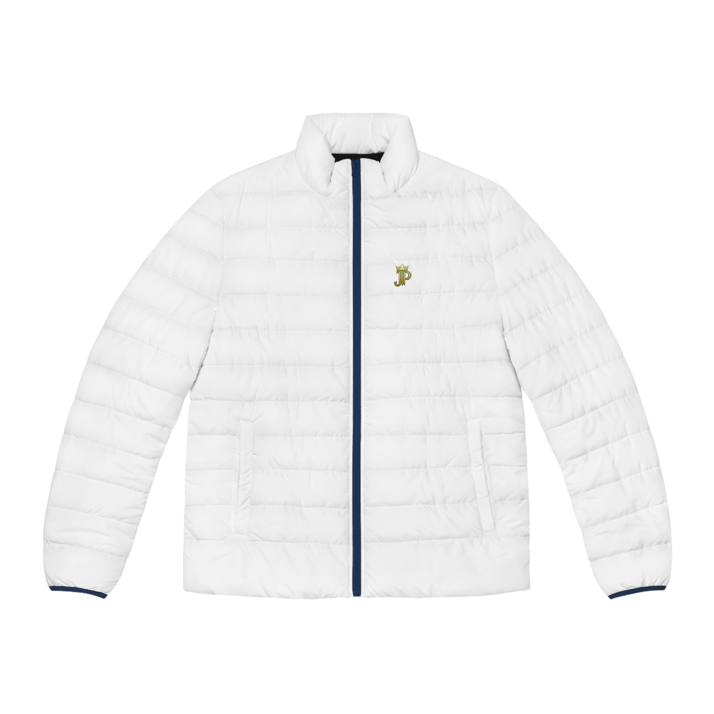Minimal Logo Quilted Puffer Jacket | Slim Fit Winter Coat