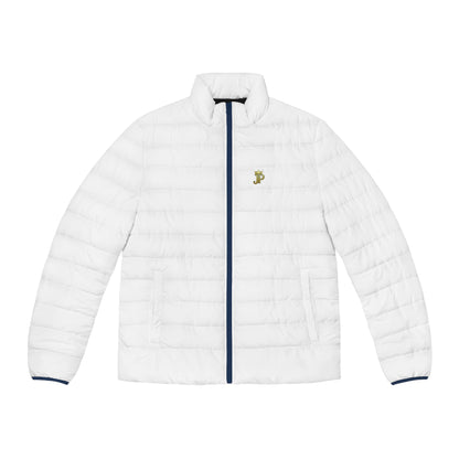 Minimal Logo Quilted Puffer Jacket | Slim Fit Winter Coat