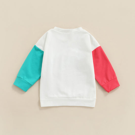 Children's Rainbow Contrast Panel Long Sleeve T-Shirt – Class A