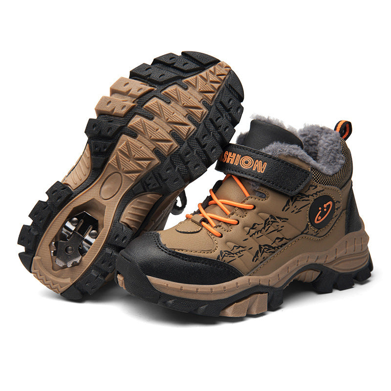 Children's Faux Leather Hiking Shoes – EU 30–40