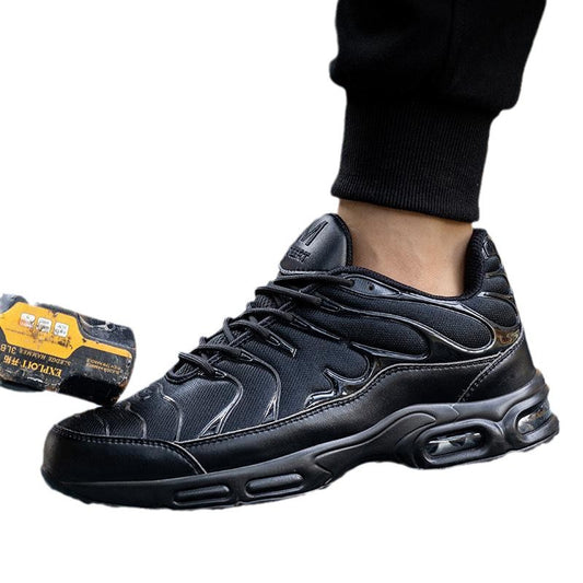 Men's Leather Low-Top Steel Toe Cap Safety Trainer