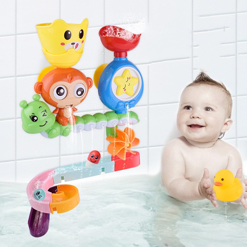 Musical Monkey Water Track Toy - Kids Bath & Water Play Set