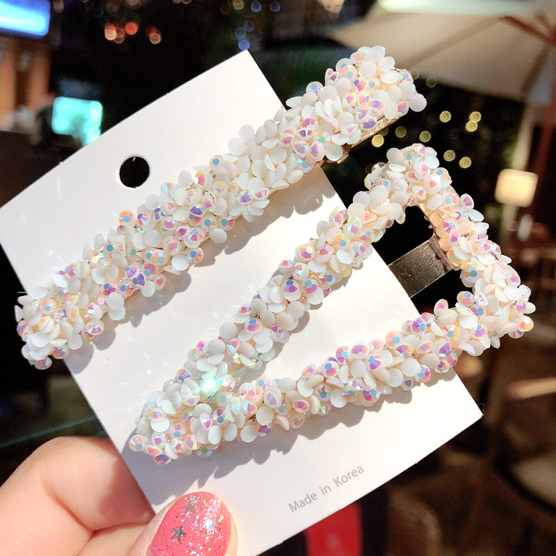 Rhinestone Side Hair Clip – Crystal Barrette | 8 Colours