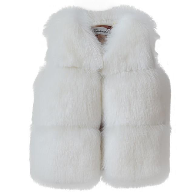 Girls Sleeveless Vest Coat | Polyester Gilet | 80-120cm