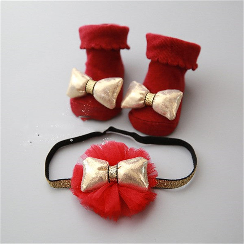 Bow & Zircon Hair Headband | Combed Cotton in 6 Colours