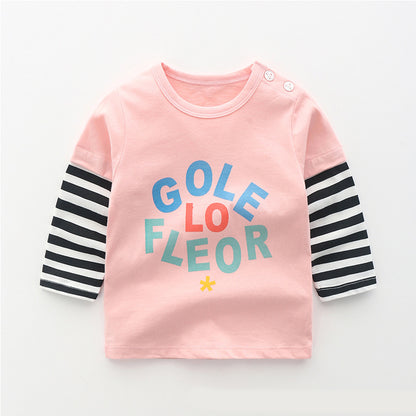 Baby & Kids Cotton Long Sleeve T-Shirt – 12 Print Styles