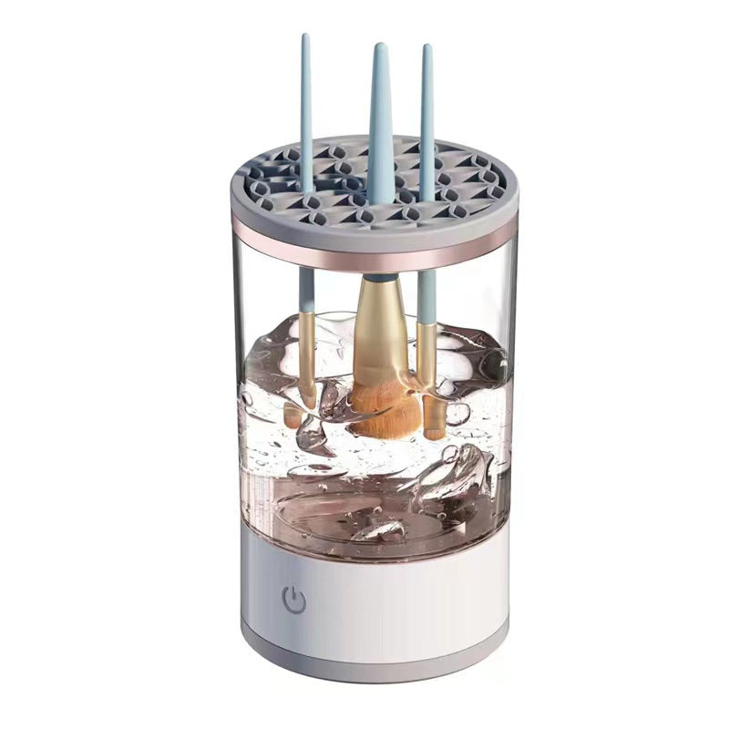 Electric Makeup Brush Cleaner — USB Rechargeable Automatic Brush Spinner & Dryer
