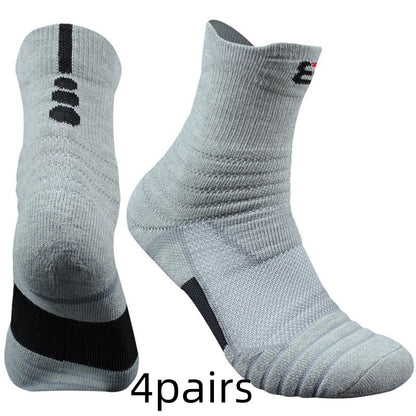 Unisex Cotton Socks Short & Mid Tube – Black White Grey Multi-Pack