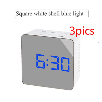 LED Mirror Alarm Clock with Temperature Display