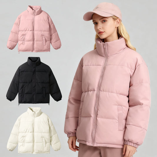 Women's Hooded Stand Collar Padded Coat | Casual Winter Coat