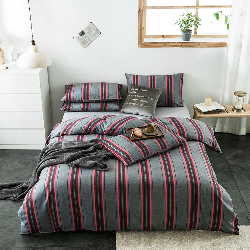 Geometric Quilted Cotton Bedding Set 4 Piece | 15 Designs
