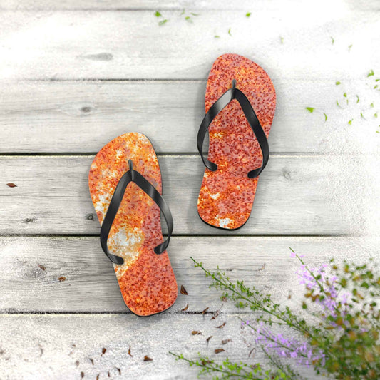 Pizza Print Flip Flops – Fun Novelty Summer Sandals