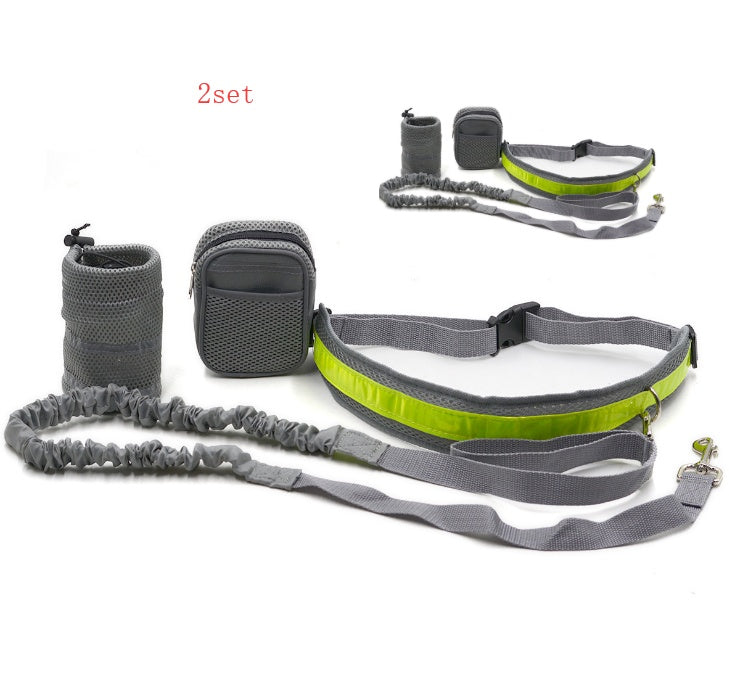 Hands-Free Dog Running Leash Set | 4 Piece Jogging Kit