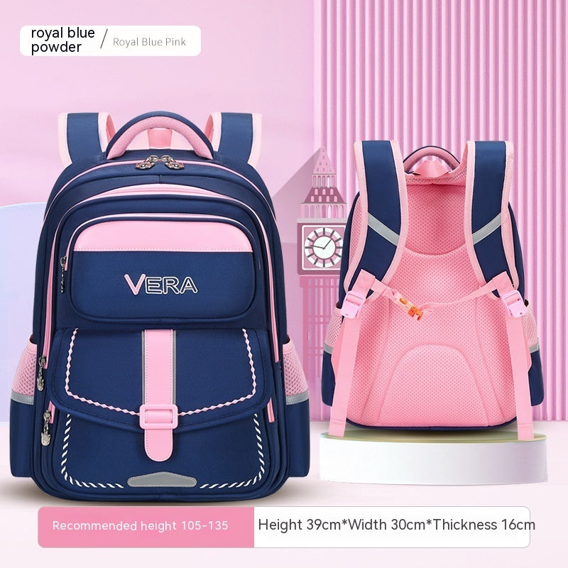 Kids' Spine-Protection Waterproof School Backpack – S & L