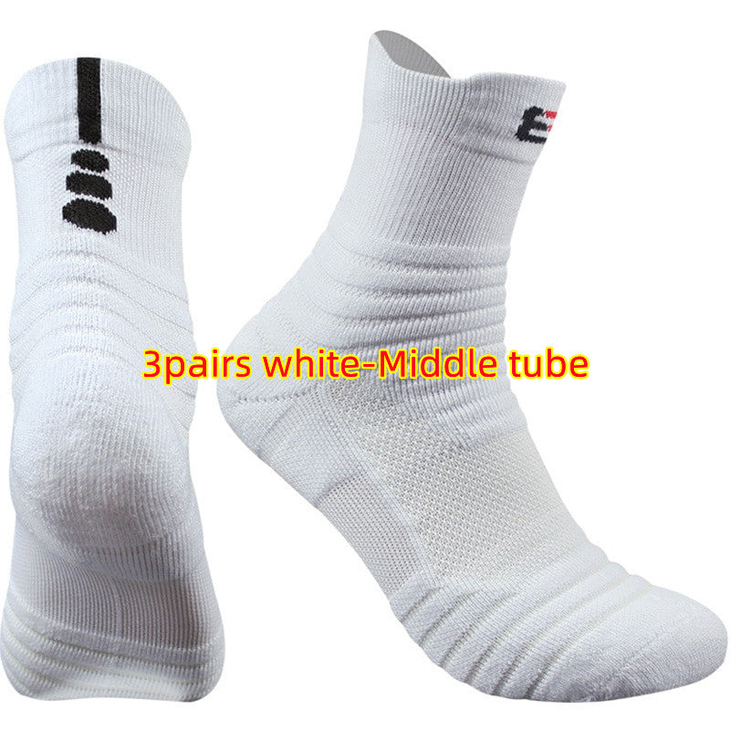 Unisex Cotton Socks Short & Mid Tube – Black White Grey Multi-Pack