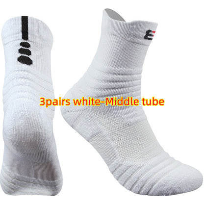 Unisex Cotton Socks Short & Mid Tube – Black White Grey Multi-Pack