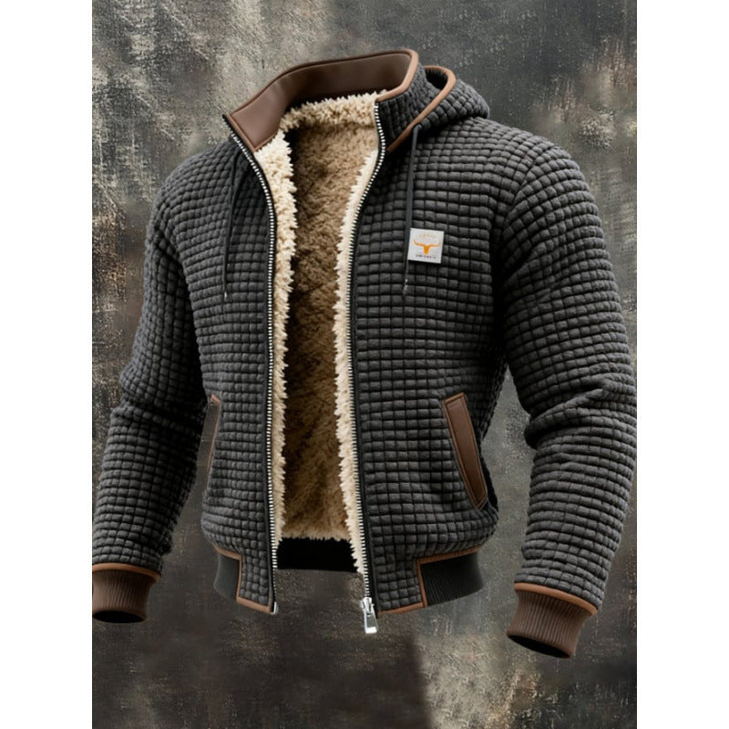 Men's Fleece-Lined Thick Hooded Jacket | S–5XL