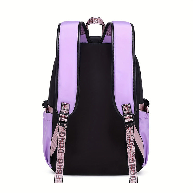 Girls' Cute Bow Backpack – Sweet Solid Colour School & Everyday Bag