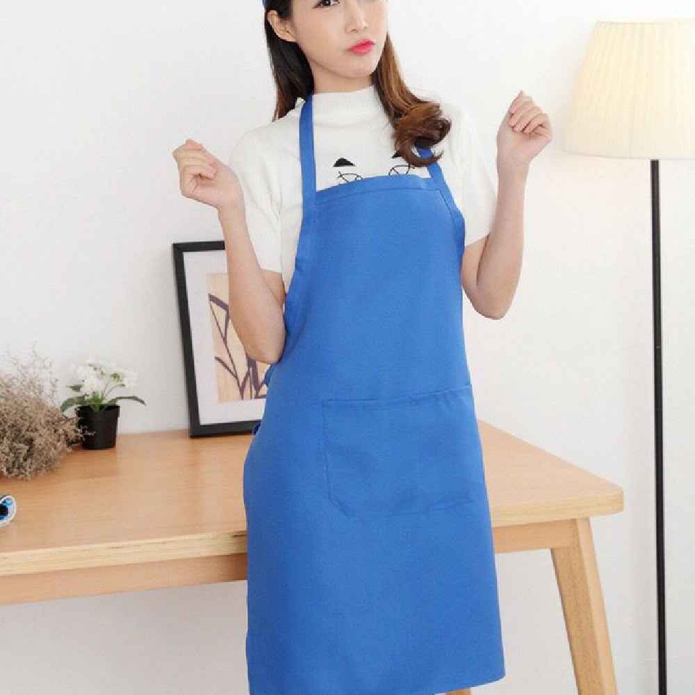 Thickened Sleeveless Kitchen Apron – Anti-Stain Home Cooking Apron in 13 Colours