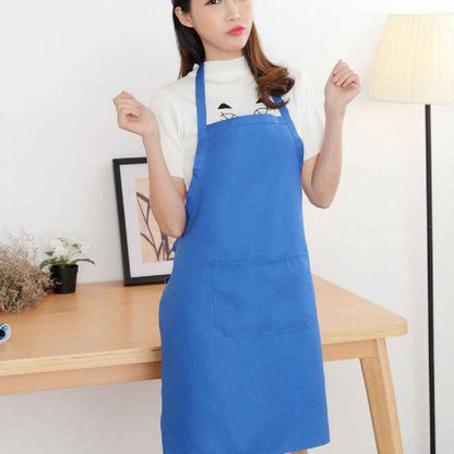 Thickened Sleeveless Kitchen Apron – Anti-Stain Home Cooking Apron in 13 Colours