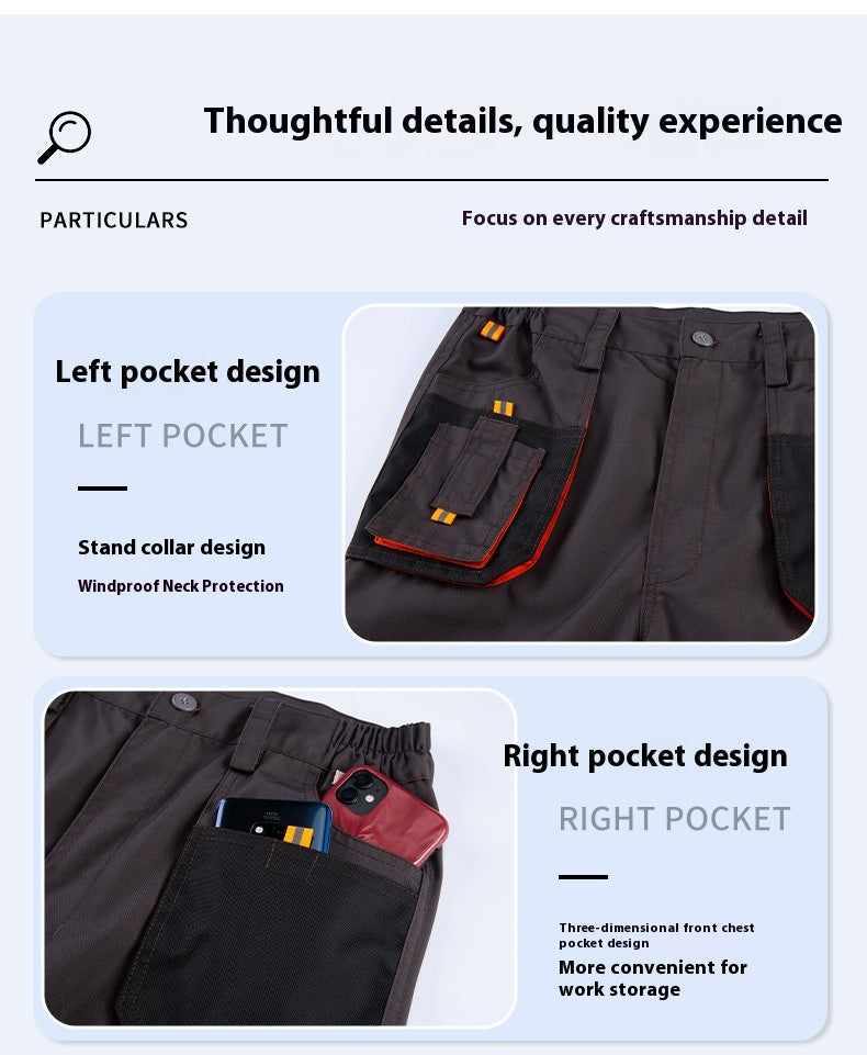 Men's Multi-Pocket Cargo Trousers | Dark Gray Workwear