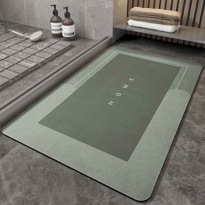 Soft Blended Bathroom Floor Mat – Non-Slip Bath Rug in Oval & Rectangle