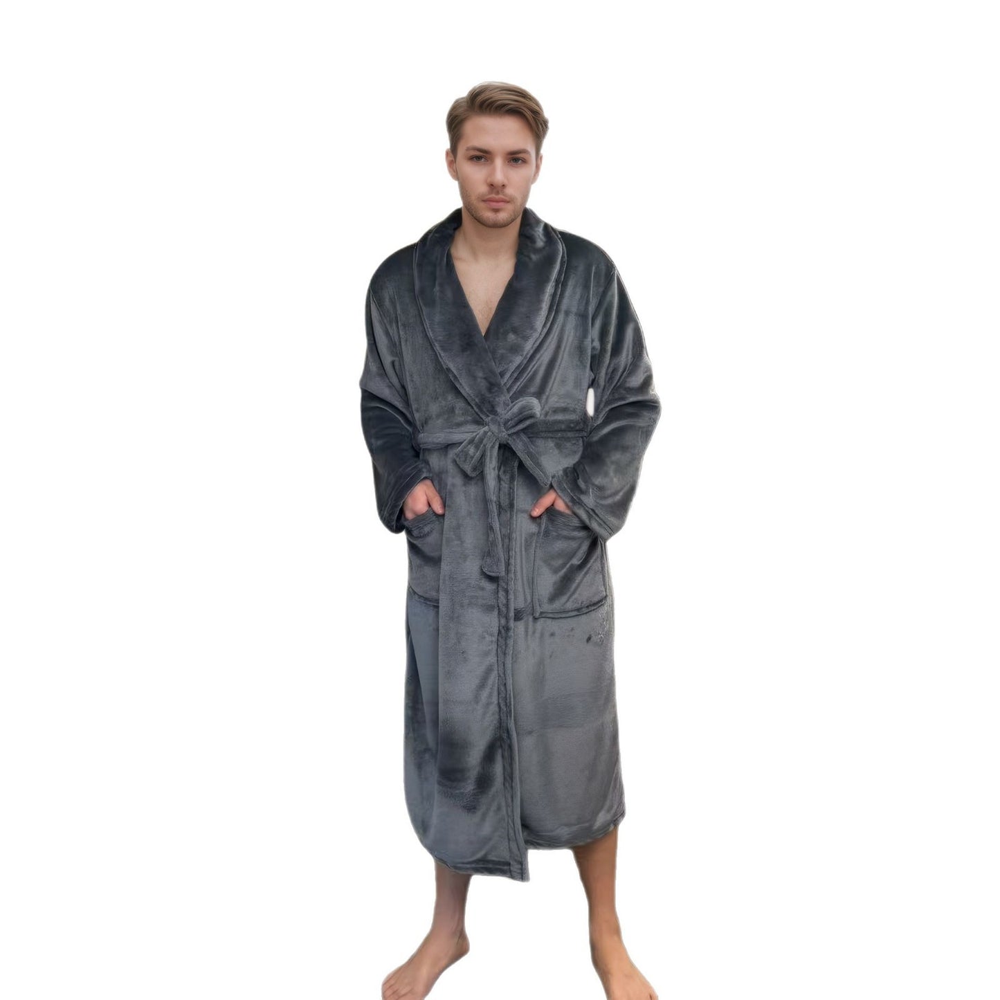 Couples Longline Bathrobe | Soft Polyester Robe