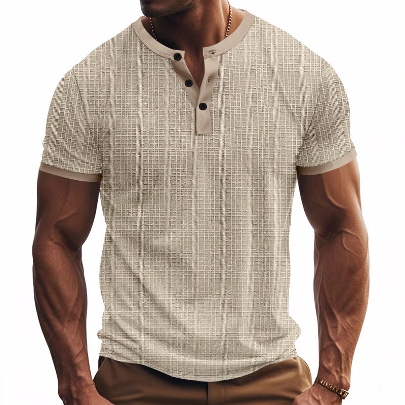 Men's Breathable Polyester T-Shirt | Loose Fit Short Sleeve