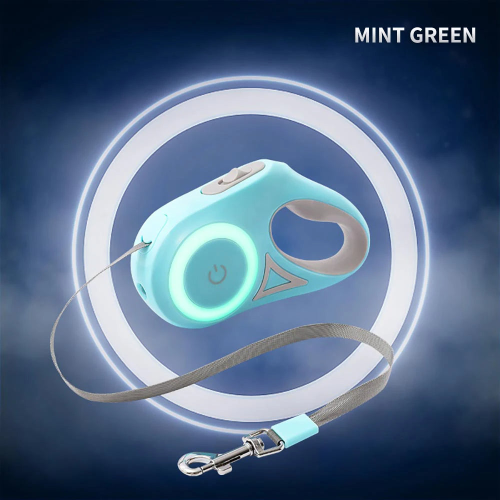 Retractable Dog Lead with LED Light | 3m & 5m