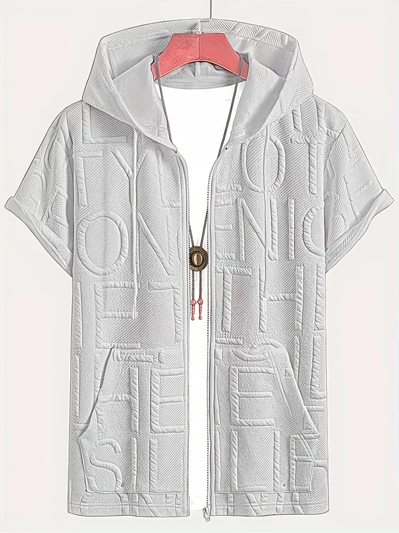 Men's Plus Size Fleece-Lined Jacquard Shirt 2XL-6XL