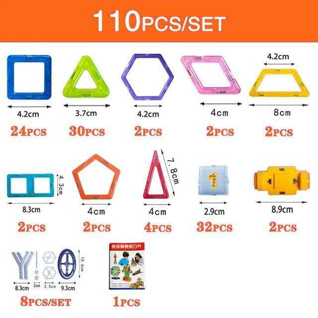 Magnetic Building Blocks Construction Set for Kids