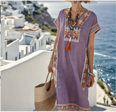 Women's Floral Print Long Sleeve Round Neck Dress | 14 Styles