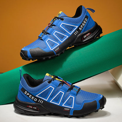 Men's Lightweight Breathable Hiking Trainers - Off-Road Trekking Casual Shoes