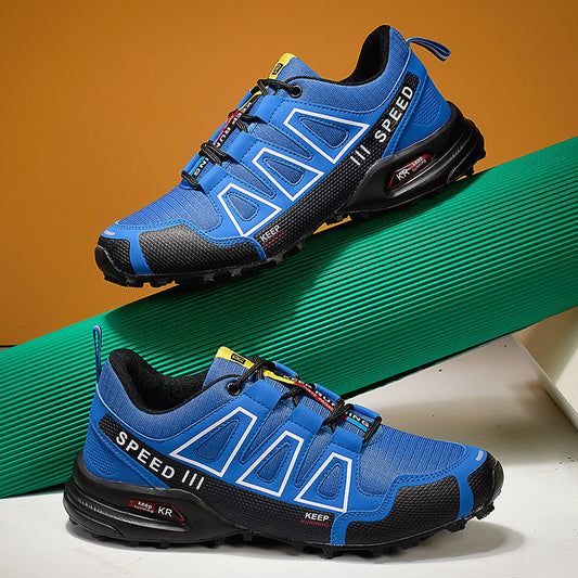 Men's Lightweight Breathable Hiking Trainers - Off-Road Trekking Casual Shoes