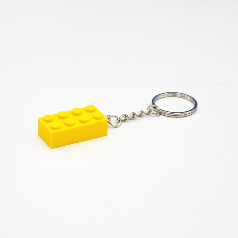 Mini Building Block Keychain Pack of 30 | ABS Brick Pendant | JP Collections