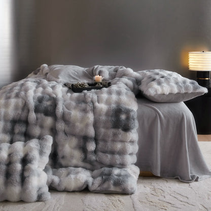 Fur Velvet Four-Piece Bedding Set | Premium Twill Weave