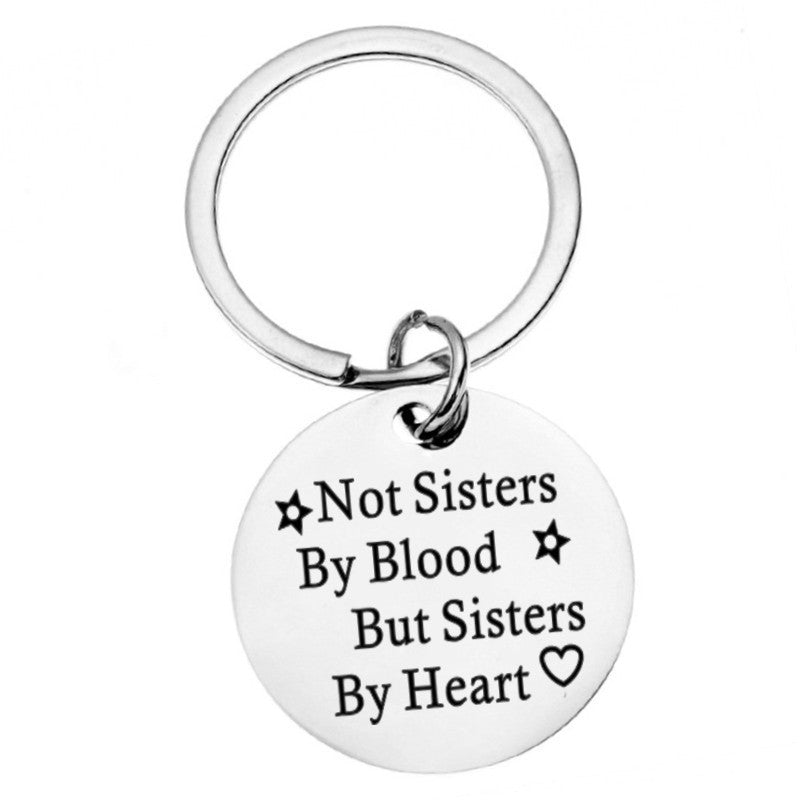 Stainless Steel Round Initial Keychain | 25mm & 30mm