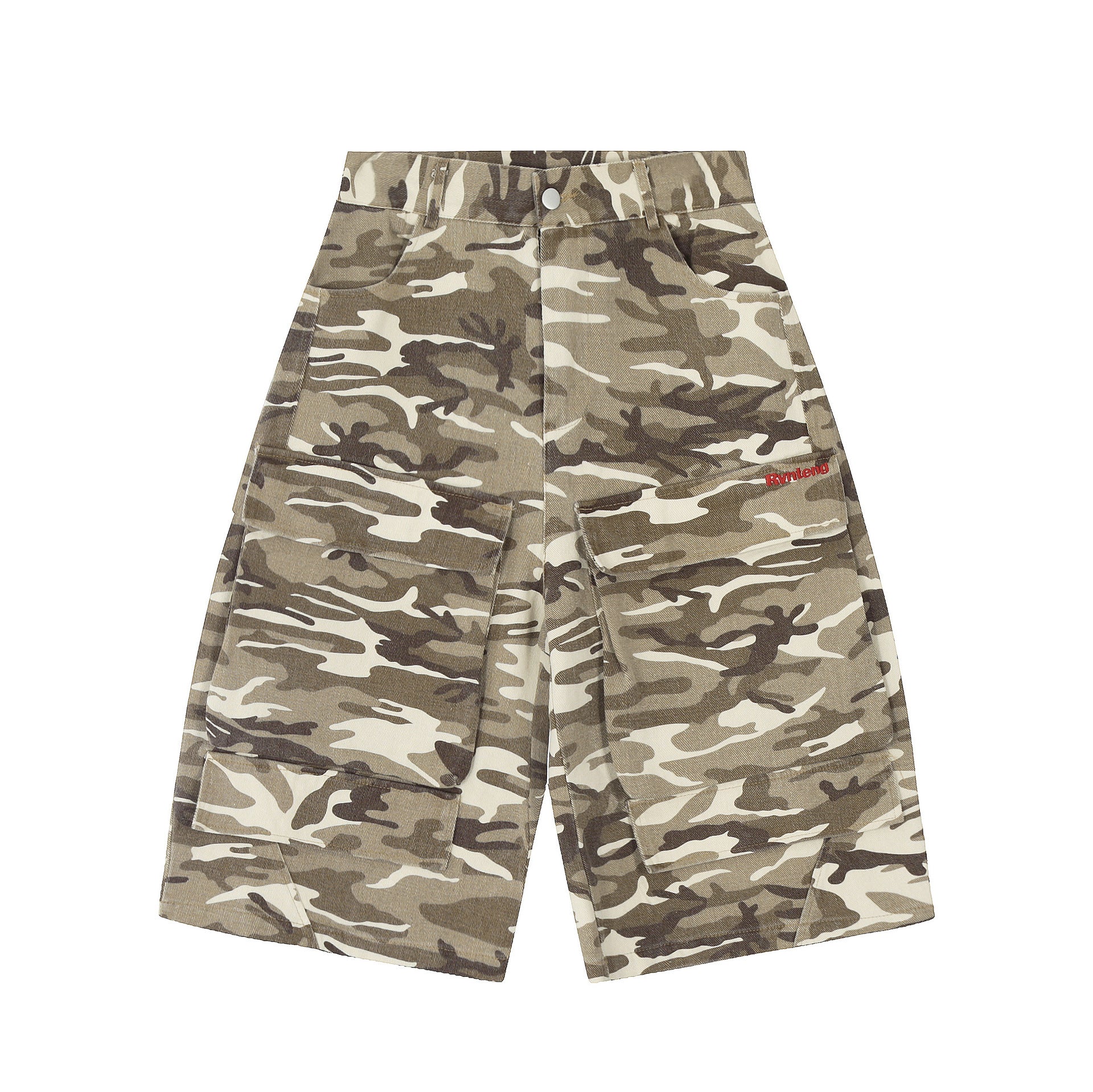 Men's Retro Multi-Pocket Denim Shorts