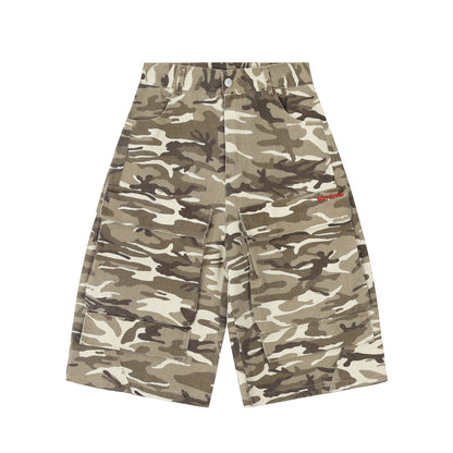 Men's Retro Multi-Pocket Denim Shorts