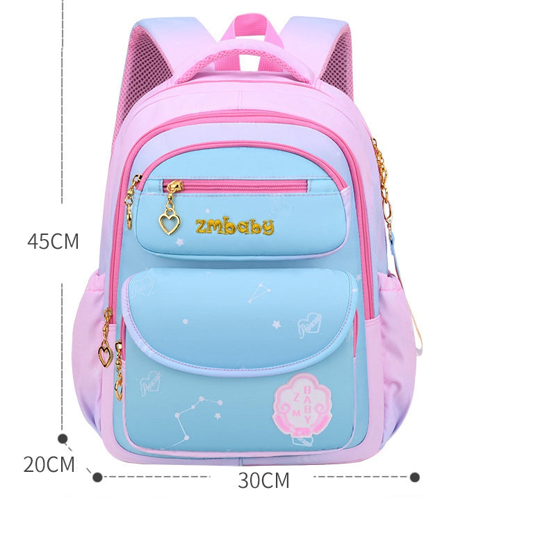 Girls' Embroidered Waterproof School Backpack 36–55L – S & L