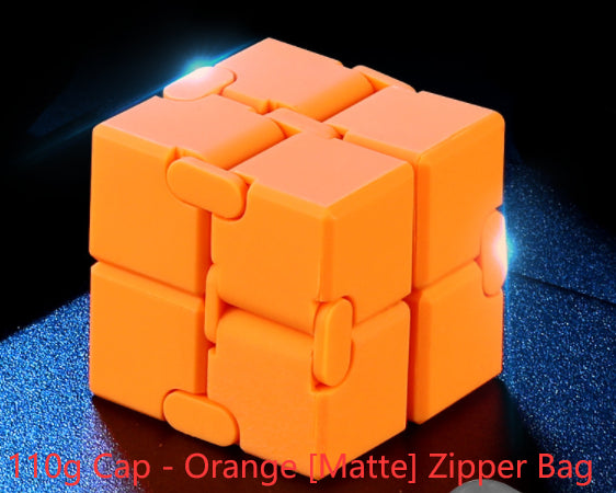 Premium Aluminium Alloy Infinite Cube Fidget Toy | Metal Desk Toy