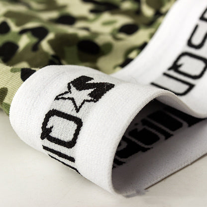 Men's Printed Cotton Boxer Shorts | Camouflage & Oil Painting Print