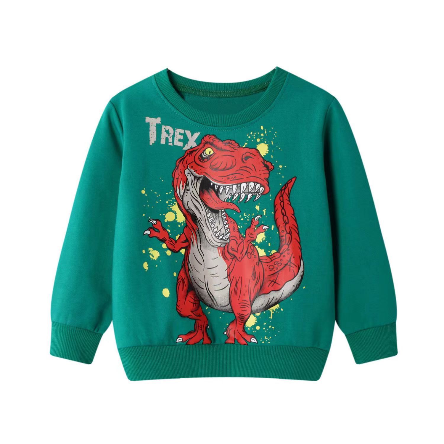 Children's Dinosaur Print Sweatshirt | Cotton Kids Top 90–140cm