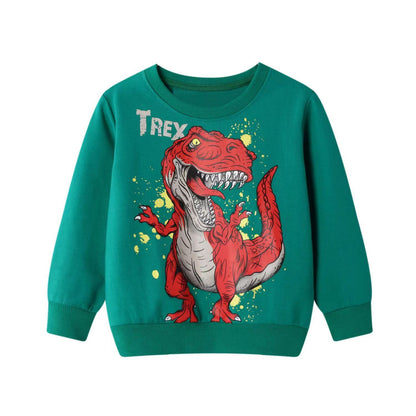 Children's Dinosaur Print Sweatshirt | Cotton Kids Top 90–140cm
